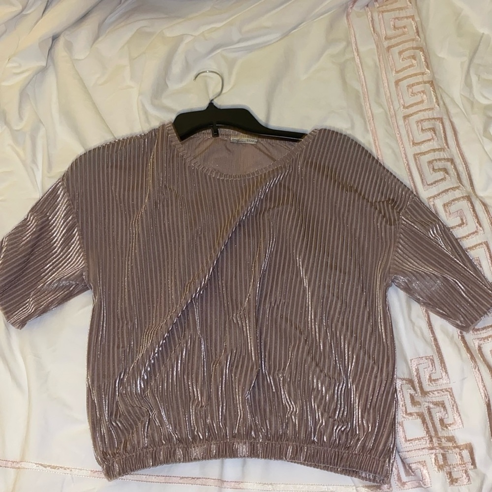 ZARA velvet crop top (medium)